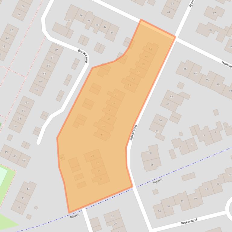 Kaart van postcodegebied 8081WE.