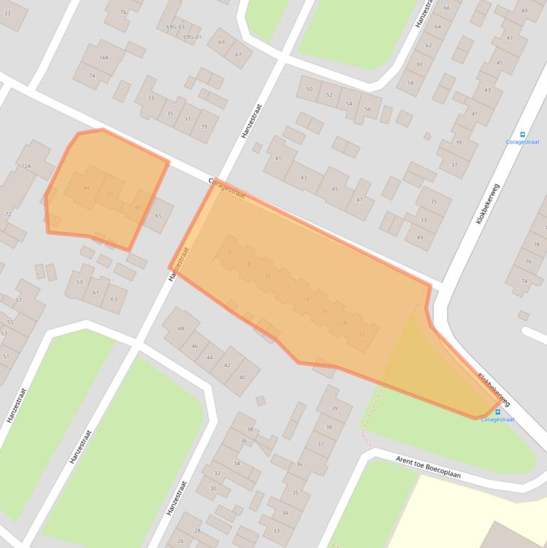 Kaart van postcodegebied 8081XH.