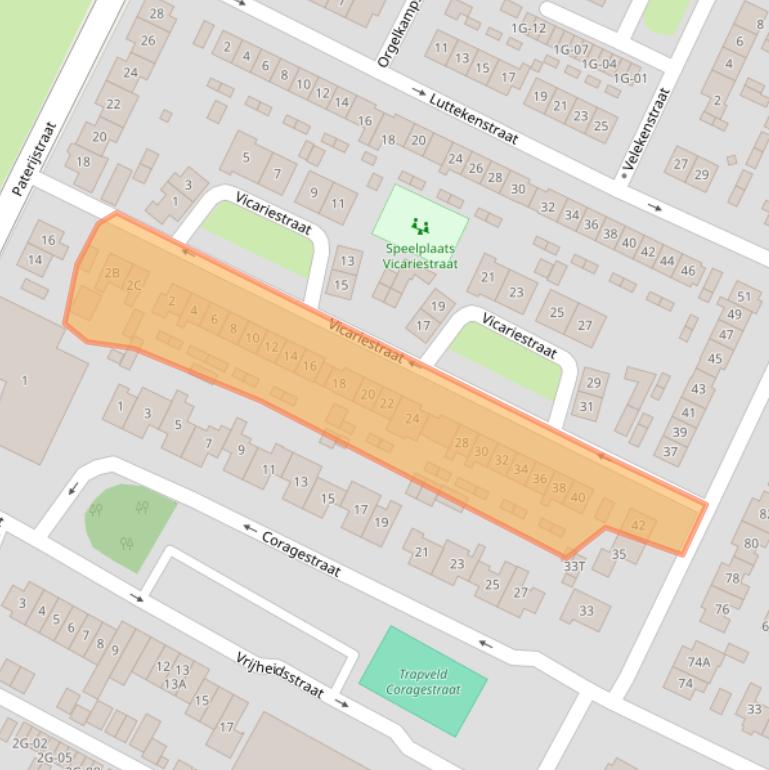 Kaart van postcodegebied 8081XK.