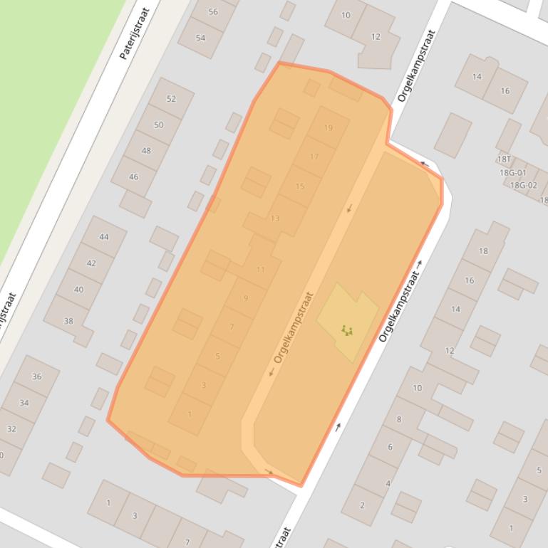 Kaart van postcodegebied 8081XP.