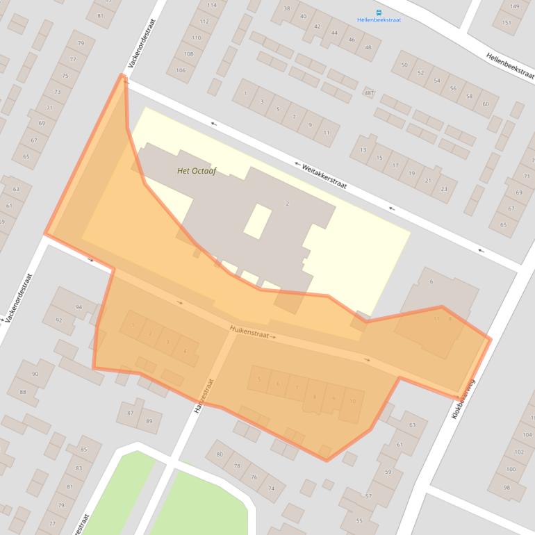 Kaart van postcodegebied 8081XV.