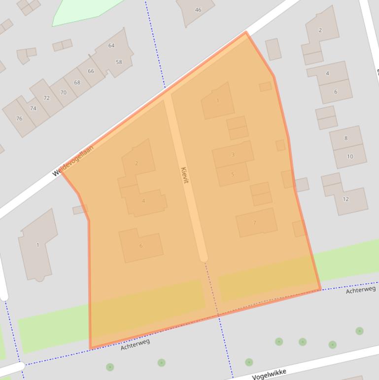 Kaart van postcodegebied 8081ZH.