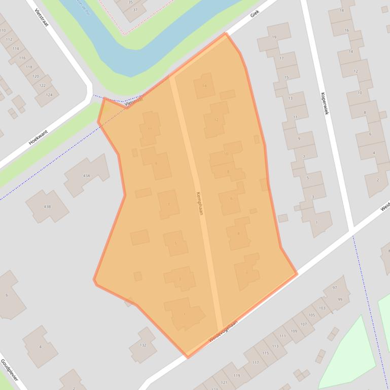 Kaart van postcodegebied 8081ZN.