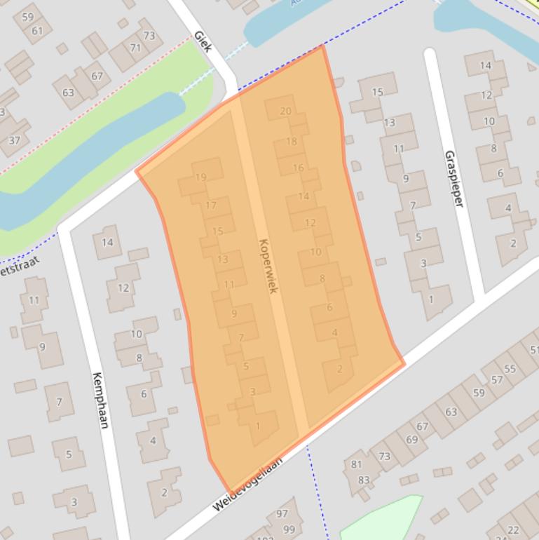 Kaart van postcodegebied 8081ZP.