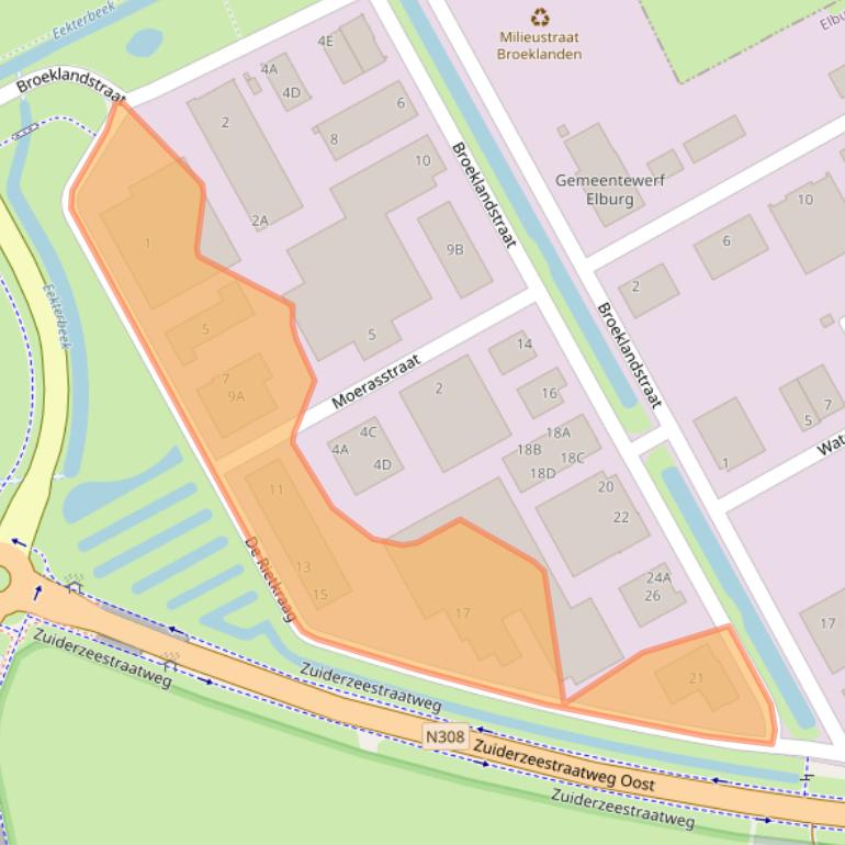 Kaart van postcodegebied 8082AA.