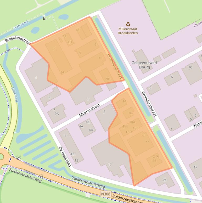 Kaart van postcodegebied 8082AE.