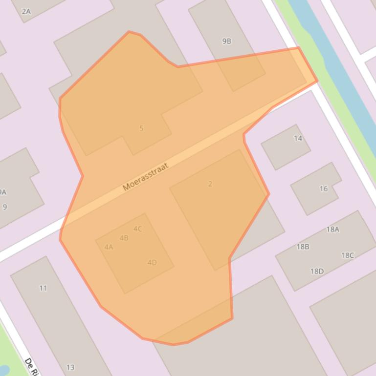 Kaart van postcodegebied 8082AJ.