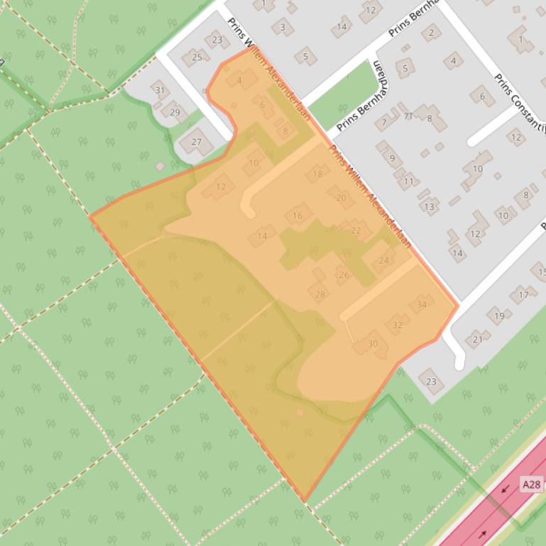 Kaart van postcodegebied 8084AB.