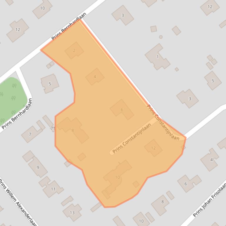 Kaart van postcodegebied 8084AG.