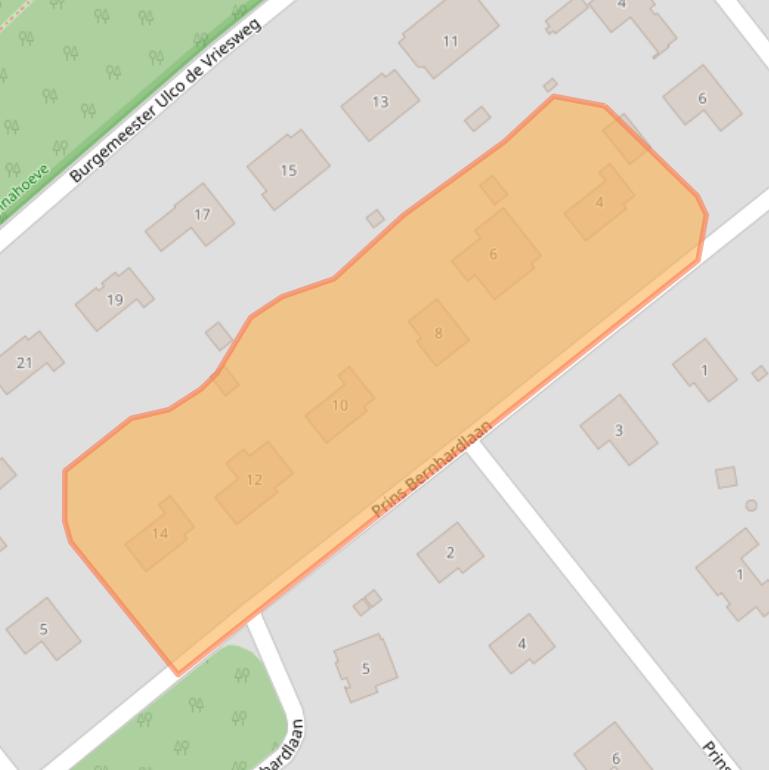 Kaart van postcodegebied 8084AJ.