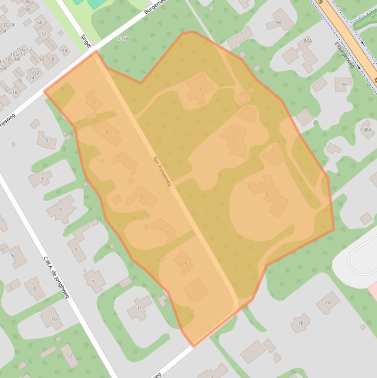 Kaart van postcodegebied 8084AN.