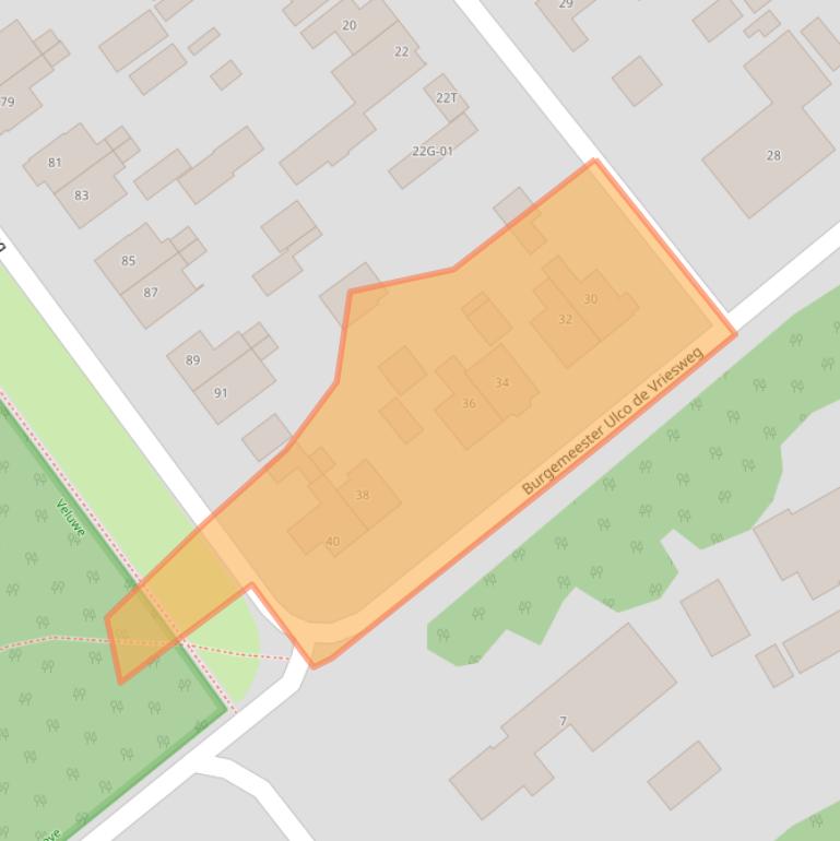 Kaart van postcodegebied 8084AT.