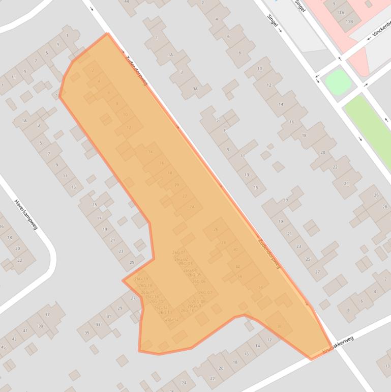 Kaart van postcodegebied 8084BN.