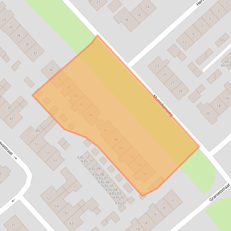 Kaart van postcodegebied 8084BX.