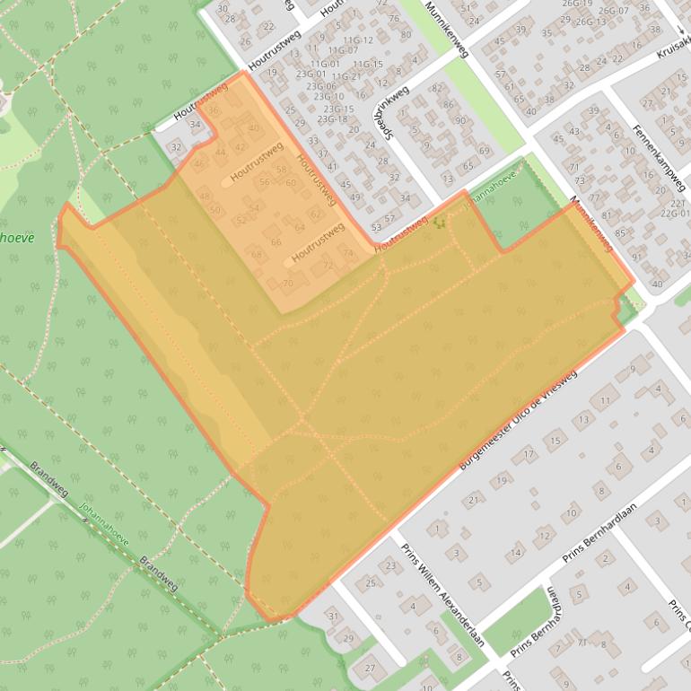 Kaart van postcodegebied 8084CE.