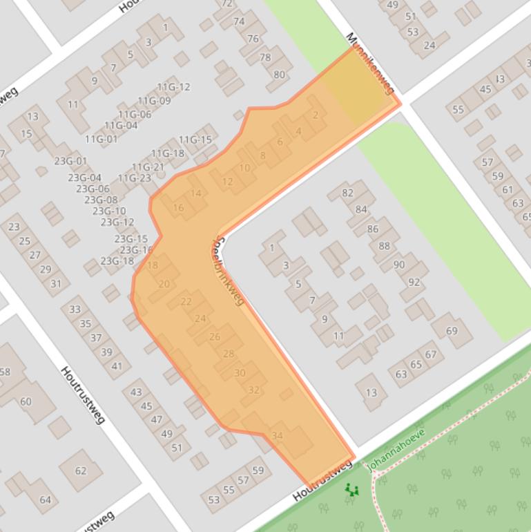 Kaart van postcodegebied 8084CH.