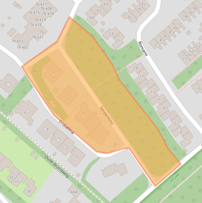 Kaart van postcodegebied 8084EC.