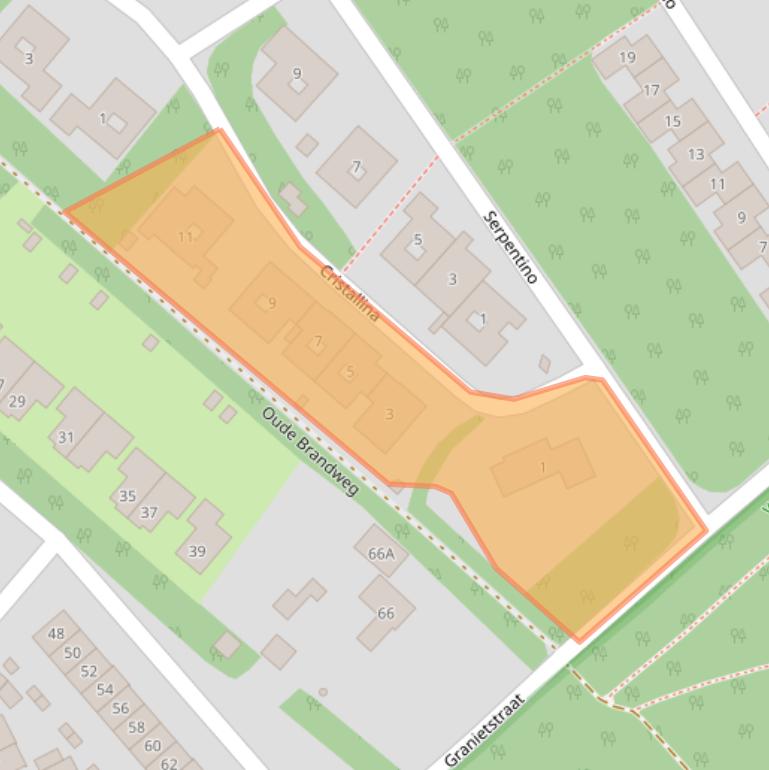 Kaart van postcodegebied 8084EE.