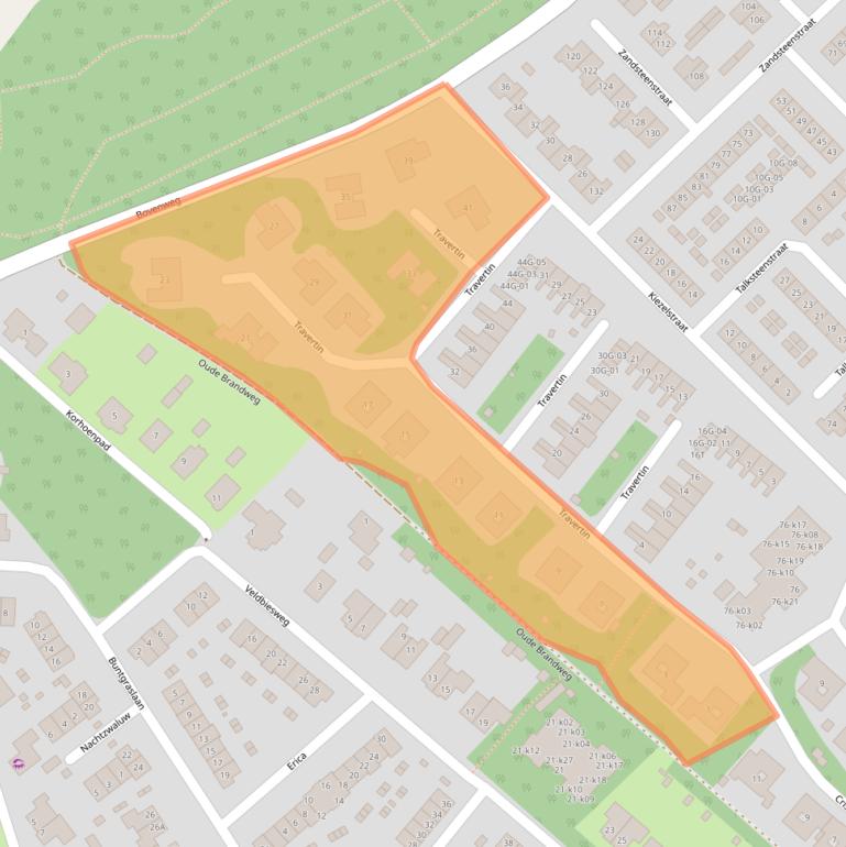 Kaart van postcodegebied 8084EG.