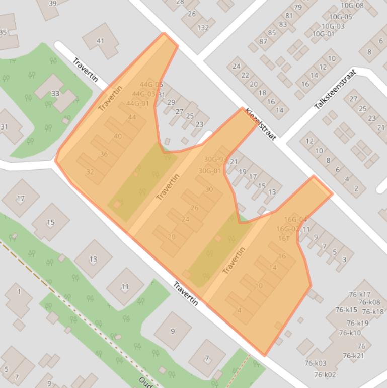 Kaart van postcodegebied 8084EH.