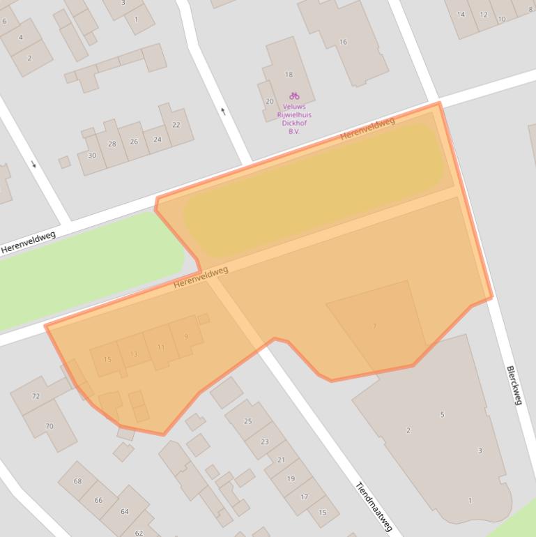 Kaart van postcodegebied 8084EK.