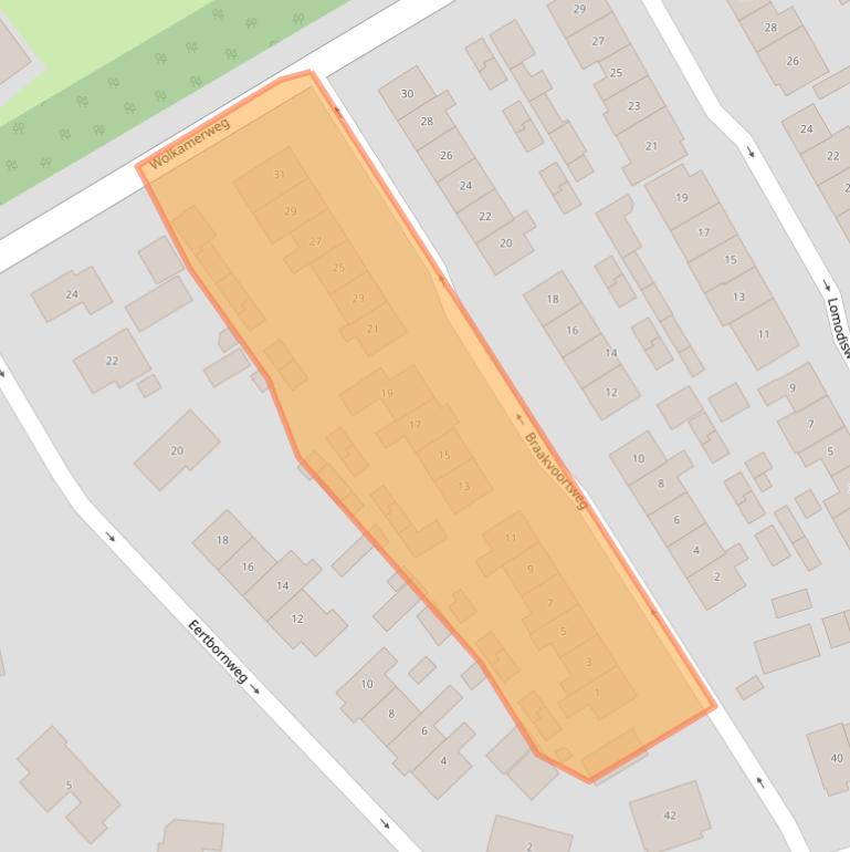 Kaart van postcodegebied 8084EP.