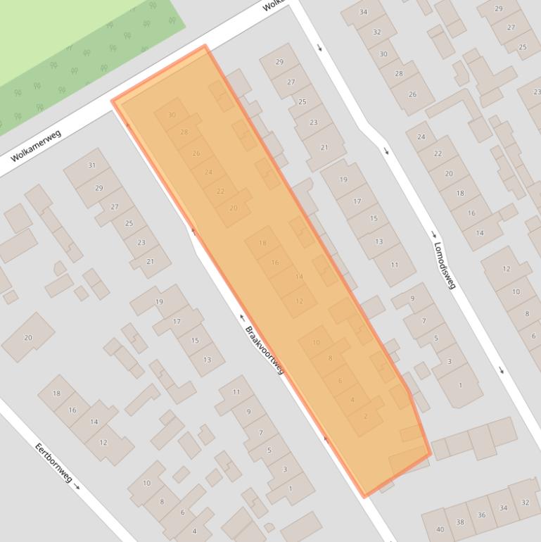 Kaart van postcodegebied 8084ER.