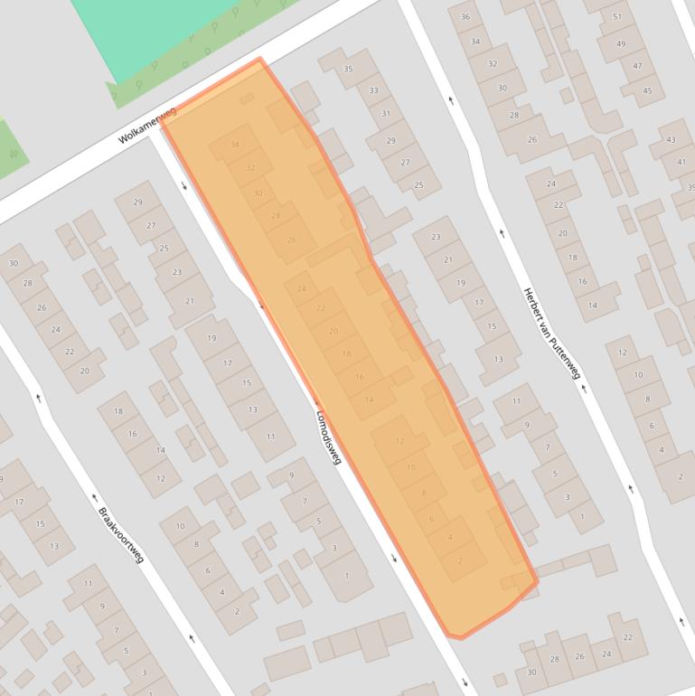 Kaart van postcodegebied 8084ET.