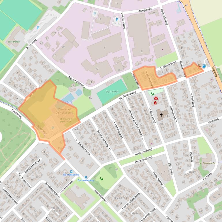 Kaart van postcodegebied 8084GD.