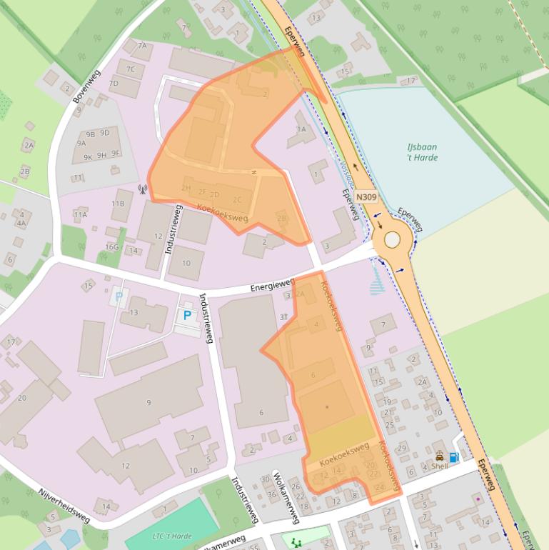 Kaart van postcodegebied 8084GM.