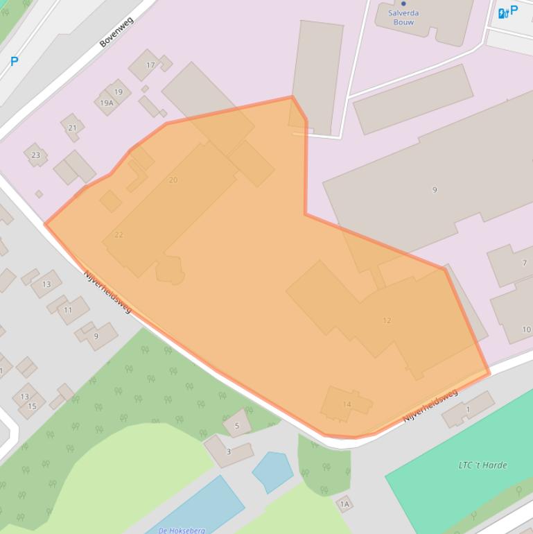 Kaart van postcodegebied 8084GW.