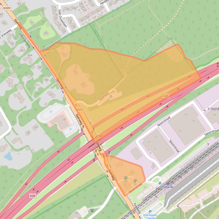 Kaart van postcodegebied 8084HD.