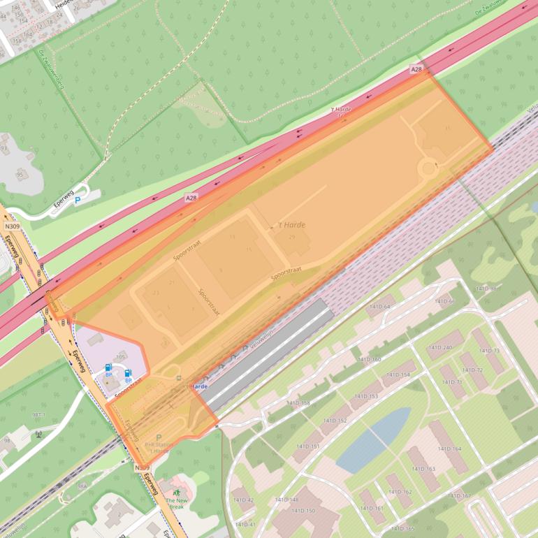 Kaart van postcodegebied 8084HW.