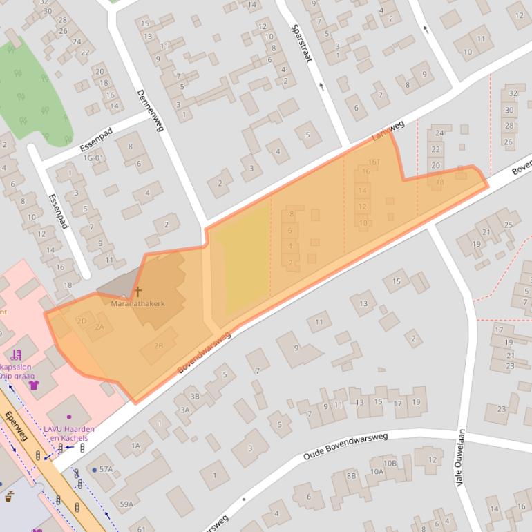 Kaart van postcodegebied 8084JB.