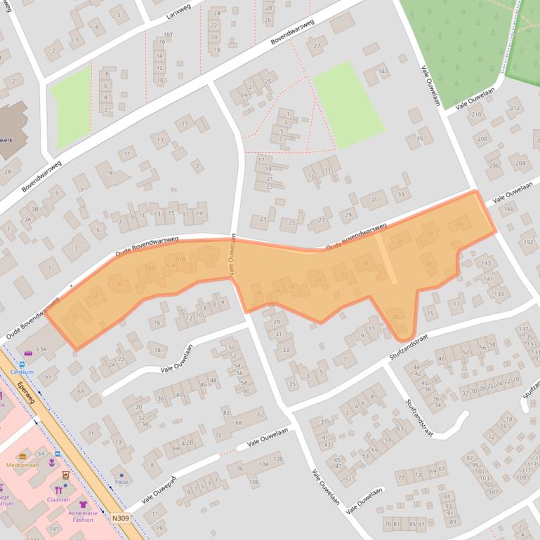 Kaart van postcodegebied 8084JE.