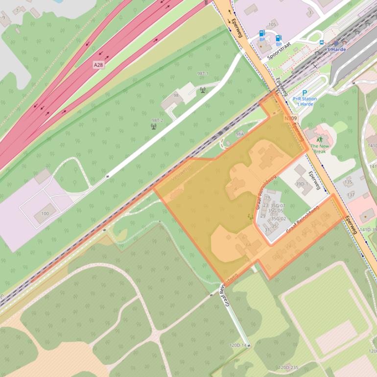 Kaart van postcodegebied 8084JH.