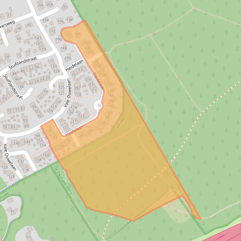 Kaart van postcodegebied 8084JW.