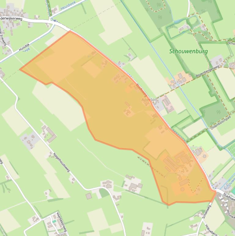 Kaart van postcodegebied 8084PJ.