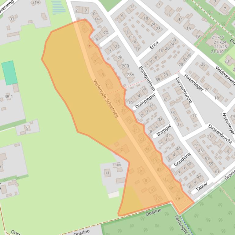 Kaart van postcodegebied 8084PL.