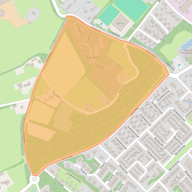 Kaart van postcodegebied 8084PS.