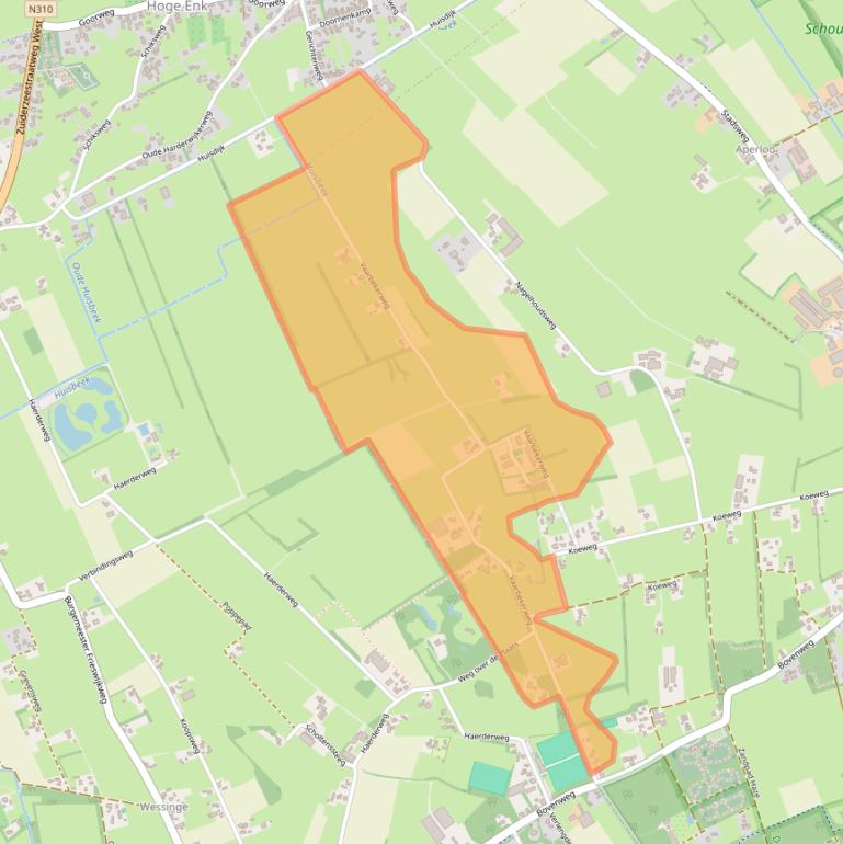 Kaart van postcodegebied 8084PT.