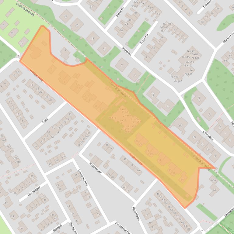 Kaart van postcodegebied 8084RC.
