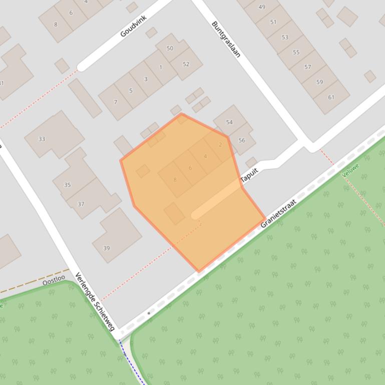 Kaart van postcodegebied 8084RK.