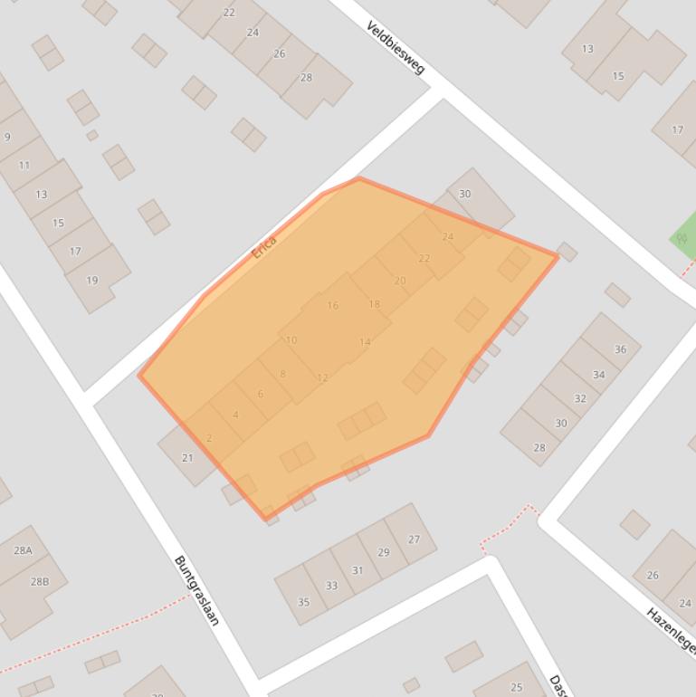 Kaart van postcodegebied 8084RL.