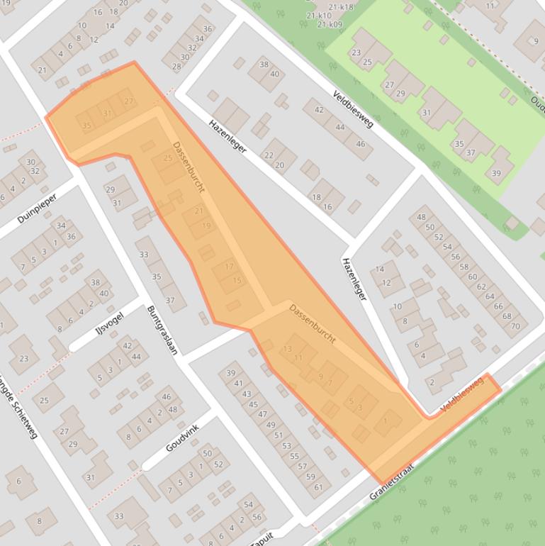 Kaart van postcodegebied 8084RM.