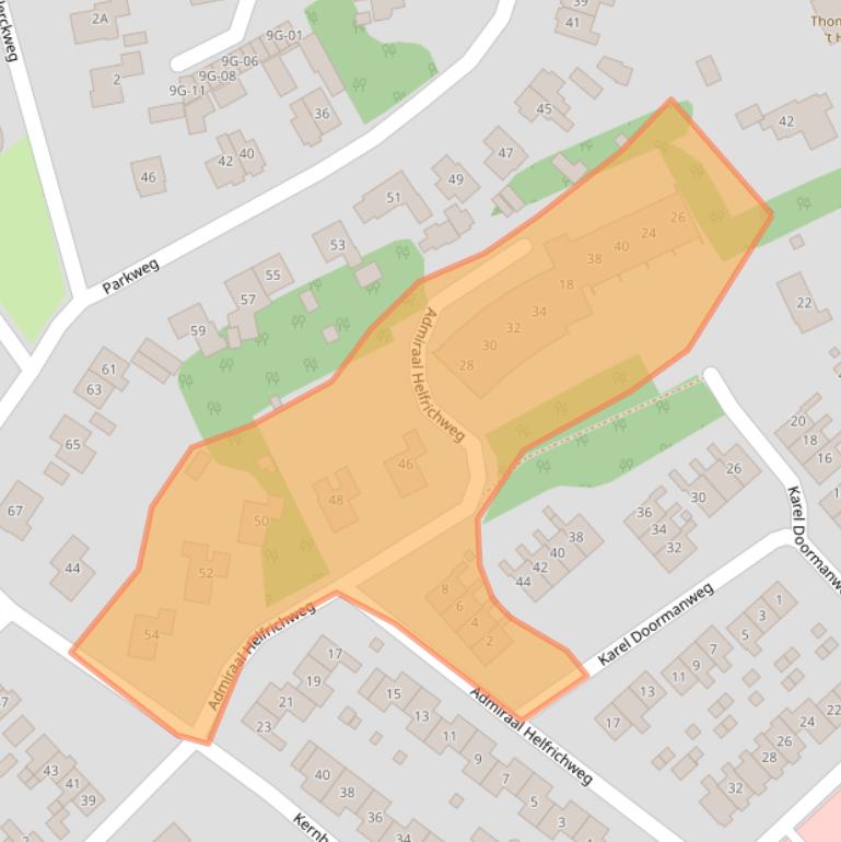 Kaart van postcodegebied 8084VH.