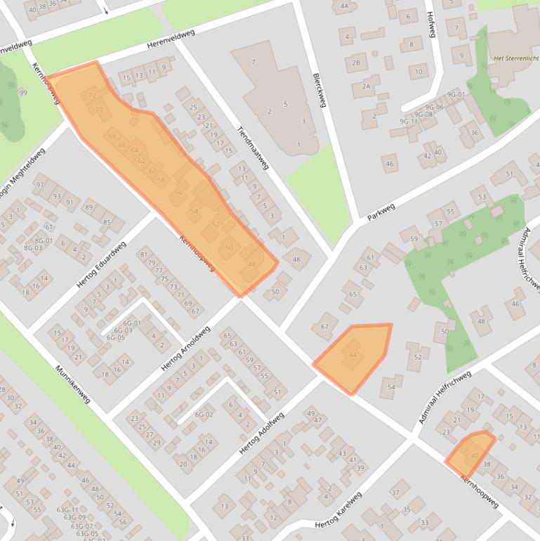 Kaart van postcodegebied 8084VM.