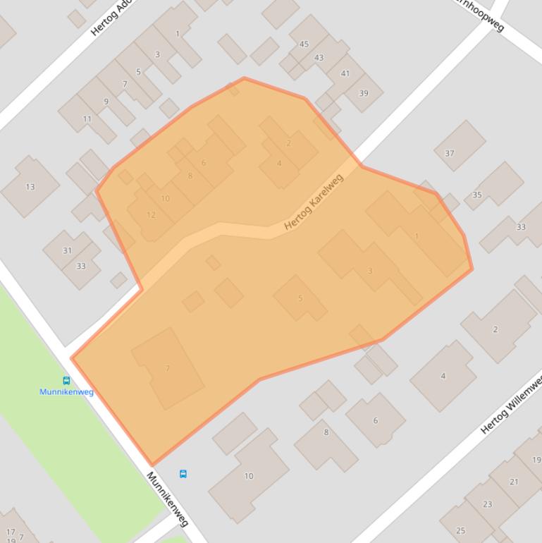 Kaart van postcodegebied 8084VR.