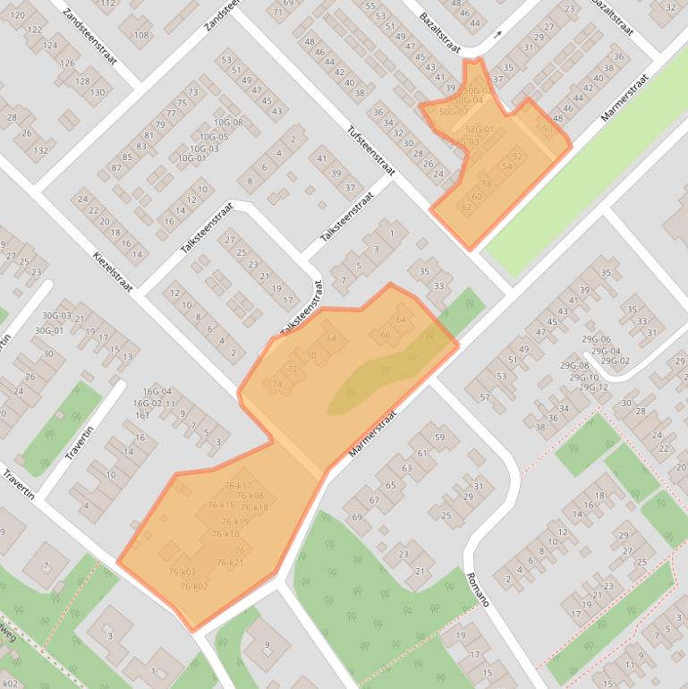 Kaart van postcodegebied 8084XD.