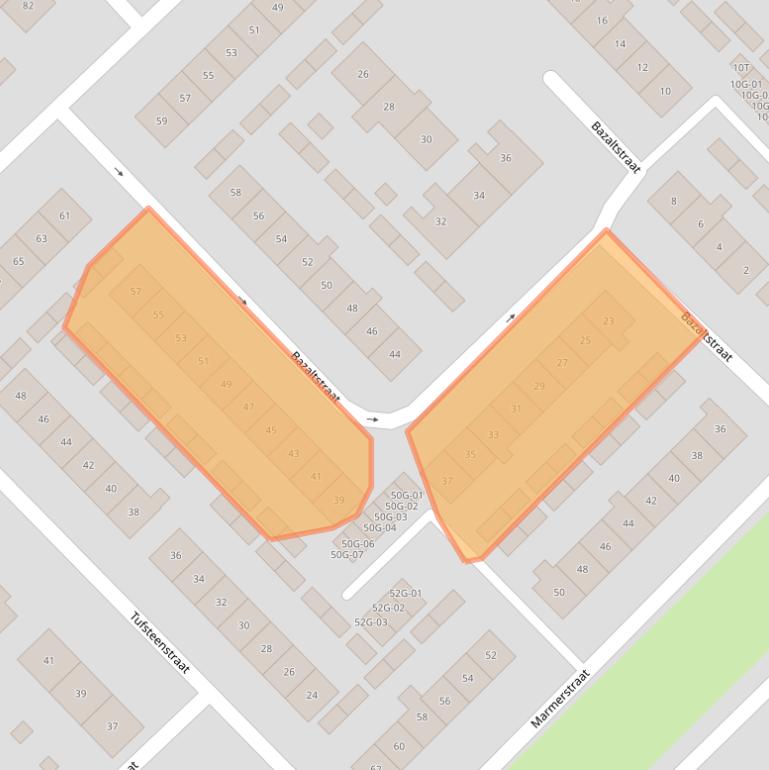 Kaart van postcodegebied 8084XP.